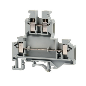 Bloc de bornes sur rail DIN Chkl Ukkb5, 2 pôles, 2-4 AWG, connexion par vis, double entrée/sortie - Product Image 5