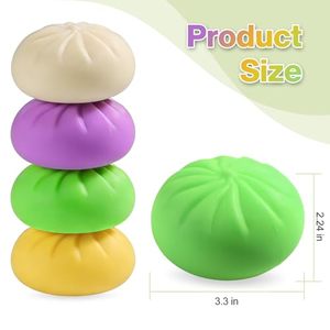 Funny Face Giant Bun <b>Squishy</b> Realistic Food Toy Slow Rebound Stress Relief Squeeze Toy - Product Image 4