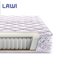 Matelas hybride de luxe à ressorts ensachés en mousse hypoallergénique, réversible, 14 pouces d'épaisseur, emballé pour la chambre à coucher, l'hôtel, l'école