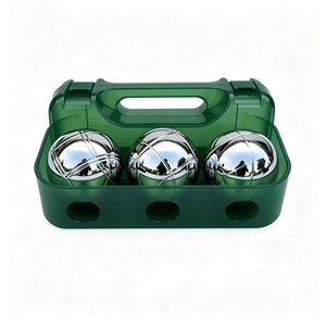Kit <span class=keywords><strong>de</strong></span> <span class=keywords><strong>jeu</strong></span> <span class=keywords><strong>de</strong></span> <span class=keywords><strong>boules</strong></span> en acier inoxydable, 3 pièces, étui en plastique, <span class=keywords><strong>jeu</strong></span> familial pour pelouse, plage, jardin - Product Image 3