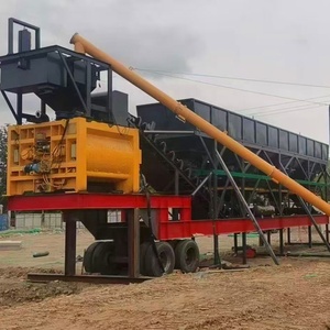 Vollautomatische Tragbare 35 M³/h Kleine Mobile Betonmischanlage, Transportbeton-Mischanlage - Product Image 2