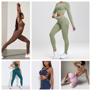 Conjuntos de Yoga Sheining para Mujer, Ropa Deportiva de Verano para Yoga y Gimnasio, Ropa Activa que Contiene el Abdomen y Levanta los Glúteos - Product Image 3