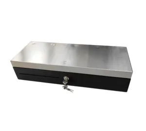 Supermarket Stainless Steel Cover Flip Top Micro Switch Cash Drawer For Cashier Machine
