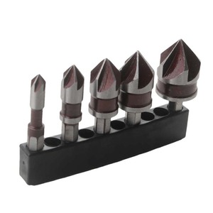 Juego de brocas avellanadoras de calidad profesional con vástago hexagonal de 1/4 a 3/4 pulgadas para trabajar la madera y perforar metal - Product Image 5