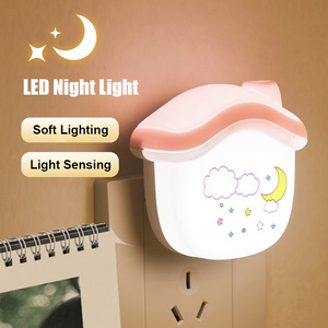 Venta caliente <span class=keywords><strong>Plug</strong></span> in <span class=keywords><strong>Sensor</strong></span> de movimiento Iluminación Inducción Cute Nursery Baby Night <span class=keywords><strong>Light</strong></span> - Product Image 4