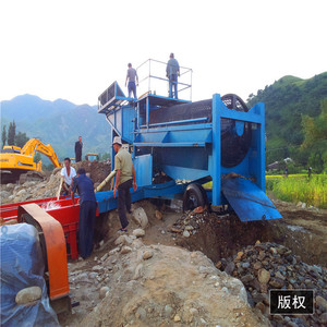 Équipement d'extraction d'or alluvial : Trommel mobile de lavage et installation de récupération d'or, séparateur de flottation en acier haute rigidité, marque WANRUN - Product Image 4