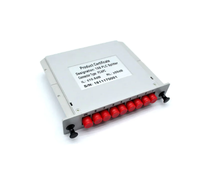 Répartiteur de fibre optique PLC 1x8, bonne uniformité, faible perte de polarisation, fiable