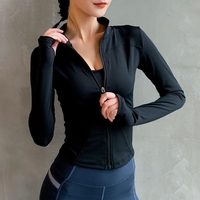 Haut de sport d'été pour femme, vêtement de fitness à fermeture éclair, séchage rapide, pour entraînement extérieur, course matinale, yoga, style célébrité internet