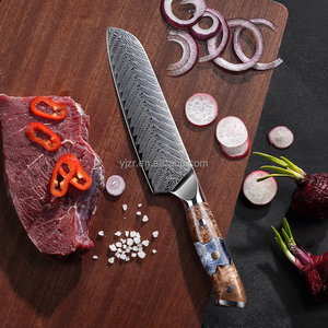 Japanese Style Chef Knife Set Full Kitchen Bread &amp; Meat Cutting Damascus Steel Disposable Wholesale Kitchen Knife Set - Product Image 3