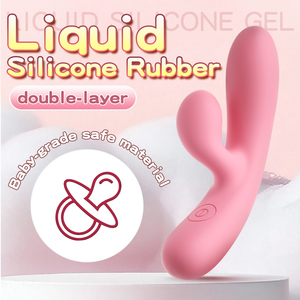 Vibratore <span class=keywords><strong>Rabbit</strong></span> in Silicone a Doppia Vibrazione Impermeabile per Stimolazione Clitoridea, Giocattolo per Masturbazione Femminile, Vendita Diretta dal Produttore - Product Image 1