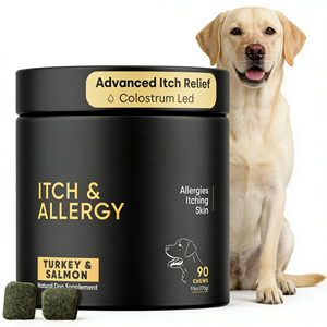 OEM/ODM Friandises à mâcher pour chiens et chats contre les allergies cutanées, avec vitamine E pour soutenir la santé naturelle de la peau et du pelage - Product Image 1