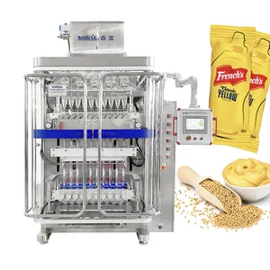 Vullen Vloeistof Machine Zakje Salade Saus Mayonaise Honing Stok Verpakkingsmachine 10 Gram Zakje Siroop Verpakking Machine