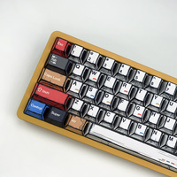 Comic Mixed Light Keycaps Original Height 136 Keys Full Set Classic Simple Style Mechanical Keyboard Keycaps
