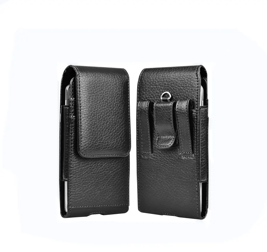 Étui de ceinture en cuir avec clip et boucles pour Samsung Galaxy S6