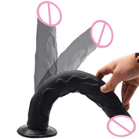 Popular Dildo Anal de Silicona Realista Enorme de 35 cm con Ventosa, Juguetes Sexuales para Mujeres
