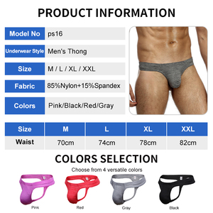 Calzoncillos Boxer de Diseño Sexy para Hombre, Ropa Interior Masculina, Logotipo Personalizado al por Mayor, Transpirables, de Talle Bajo, para Adultos - Product Image 3
