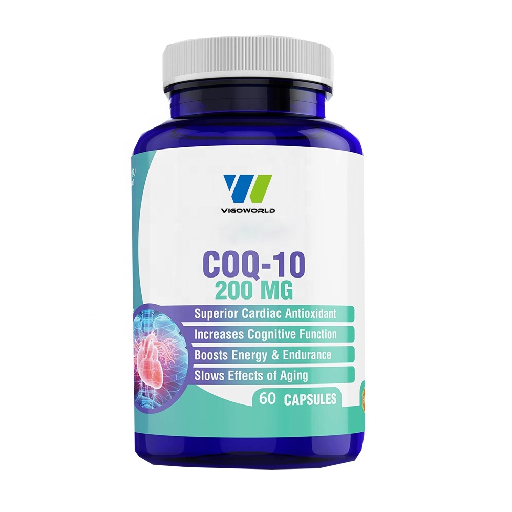 CoQ10 Capsules High Quality Coenzyme Q10 Softgel Capsules for Healthy Heart Brain and Energy Booster Supplements Vegan Capsules