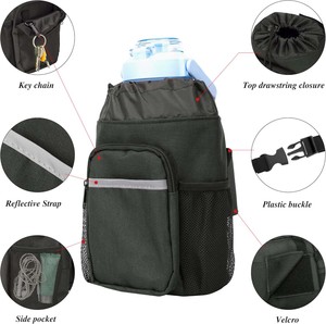 Échantillon gratuit : Sac de transport universel pour déambulateur et béquilles, pochette réfléchissante à fermeture éclair, sac universel pour béquilles - Product Image 3