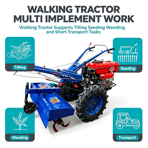 Tracteur à conducteur marchant 8-32 CV, diesel refroidi par air, démarrage facile, pour préparation du sol en <span class=keywords><strong>serre</strong></span> - Product Image 4