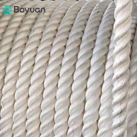 Cordage d'amarrage flottant Boyuan de haute qualité, 3 brins torsadés, 5-8 mm, en polypropylène PE, nylon PP, pour bateaux