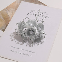 Mini roses artificielles en soie 6 pièces Écologiques DIY Mariage Diplôme Pâques Accessoires pour cheveux de mariée Barrettes Bandeaux Corsage