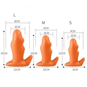 Steker bokong Anal silikon fleksibel dewasa mainan seks besar untuk wanita dan pria kelas medis