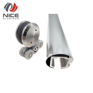 Le <span class=keywords><strong>rail</strong></span> <span class=keywords><strong>coulissant</strong></span> d'alliage d'aluminium résistant roule la glissière de voie de porte de conception moderne <span class=keywords><strong>pour</strong></span> la porte coulissante - Product Image 4