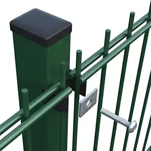 powder coated Arch fence for garden welded Double Wires mesh Fence