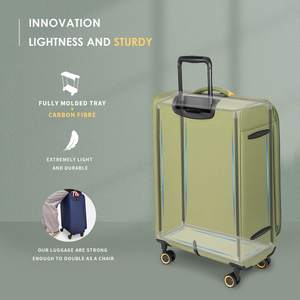 Prix d'usine directement bon marché <span class=keywords><strong>Valise</strong></span> rigide à roulettes avant ouverte Bagages de voyage à main avec chargeur USB Porte-gobelet - Product Image 4