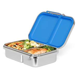 Boîte à lunch en acier inoxydable pour enfants, boîte à lunch bento anti-fuite, sans BPA, boîte à lunch bento en acier inoxydable 304 pour l'école et le bureau - Product Image 1