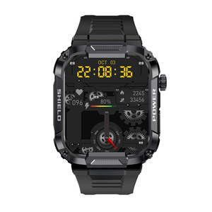 2025 MK66 Men's Rugged Tactical Smart Watch Long Standby IP67 Waterproof with BT Dial Call & Sleep Tracker for Outdoor Sports - Product Image 6
