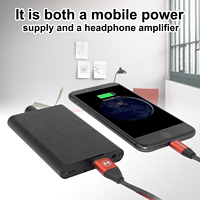Portable Hi-fi Earphone Headphone Amplifier Buit-in Power Bank untuk iPhone Android