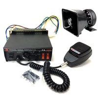 Système de sirène PA300 avec haut-parleur 200W, sirène de voiture, sirène d'ambulance, amplificateur de sirène électronique pour véhicule d'urgence, pompier