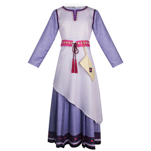 Disfraz de Star Wish Asha, conjunto completo para mujer, juego de rol de Anime, temperamento elegante, tela de poliéster, verano 2023 - Product Image 1