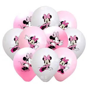 12 pouces rose Minnie Mouse Latex ballon fête fournitures rose Minnie fête ballon ballons pour mariage fête d'anniversaire décor K0186