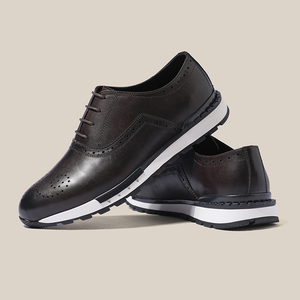New Style Premium <b>Top</b>-grain Cowhide Casual Shoes Fashion Lightweight Breathable Sports Shoes - Product Image 5