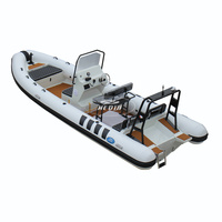 Cadre de bateau gonflable Ce 21ft Patrol 660 katamaran avec poignées de bateau gonflable