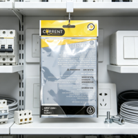 Pochette plate scellée sur trois côtés personnalisée, sac en plastique composite pour l'emballage des fiches de câble et des adaptateurs d'alimentation
