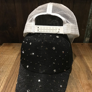 أزياء الصيف بالجملة قبعات مخصصة شبكة 5 لوحة حجر الراين سائق الشاحنات قبعة - Product Image 2