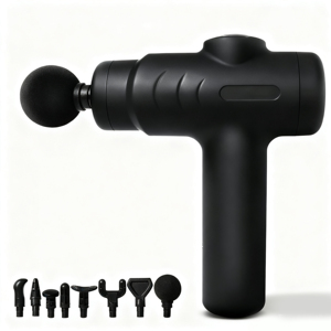 Elektrische Tiefengewebe-Perkussionsmassagepistole - 4 Köpfe, 5 Frequenzen, Typ-C Aufladbar, IPX5 Wasserdicht, Tragbares Mini-Design - Product Image 2