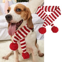 Écharpe d'hiver luxueuse pour chien de Noël de style occidental, bandeau mignon pour animaux de compagnie tricoté en peluche de renne, cache-cou d'automne