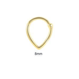 ROXI Bijoux plaqués or 18 carats, créoles argentées de 6 mm et 8 mm pour piercing nez, oreille, hélix, cartilage, tragus - Product Image 1