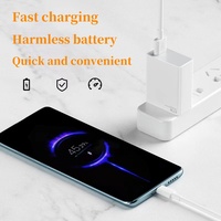 Chargeur Turbo 67W à Vente Chaude 2024, Adaptateur de Charge Rapide, Câble USB Type-C, Chargeur Gan, Prise USB pour Xiaomi 9 10 Pro11 Ultra
