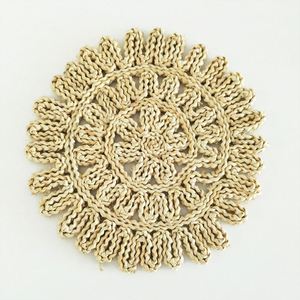 Environmental Material Hand Crafted Woven <b>Placemats</b> Wholesale Water Hyacinth Straw Braided <b>Placemat</b> - Product Image 4