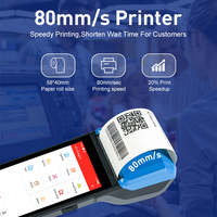 Système de point de vente Android portable 4G 5,5 pouces OEM gratuit, terminal de point de vente mobile Android 13 avec NFC pour le stationnement automobile, billetterie S81