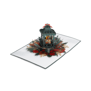 Tarjeta de felicitación de Navidad emergente 3D personalizada, regalo de vacaciones de artesanía, decoración de Arte de papel plegable - Product Image 4