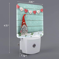 Noël LED veilleuse automatique crépuscule à l'aube capteur veilleuses brancher mur bébé enfants 3D acrylique lampe pour chambres