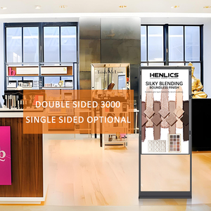 Vmision 43/49/55/65 inch đường phố cửa sổ hiển thị 3000/700 nits đôi mặt màn hình LCD cửa sổ màn hình hiển thị cửa sổ phải đối mặt với hiển thị - Product Image 5