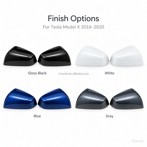 Carcasa de Repuesto para Espejo Lateral de Model X 2016-2020, ABS OEM 1054430 1054431, Par Izquierdo y Derecho - Product Image 2