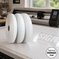 Rollo de Vinilo PVC Blanco de 300m, Suave y de Alto Brillo, para Rotulación, Corte con Plotter, Interior/Exterior, Ancho Personalizado, Fabricante OEM